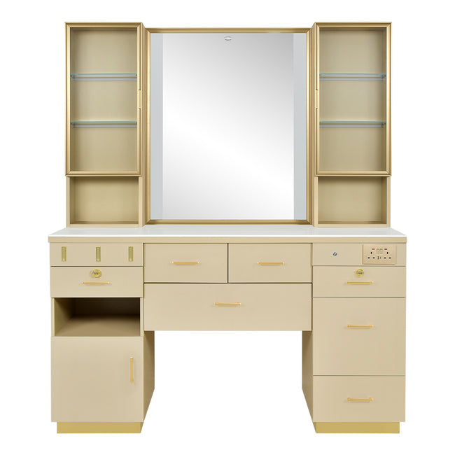 Barber Station with LED Barber Mirror – Ankara Barber Unit