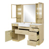 Barber Station with LED Barber Mirror - Istanbul Barber Unit with front wash basin and fittings