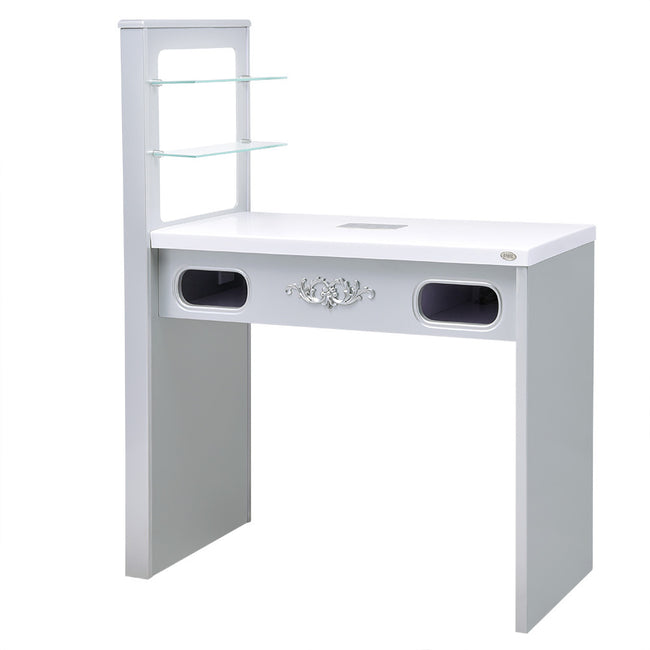 Manicure Table Quartz with Dust Extractor and LED Lighting
